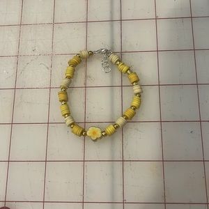 Yellow flower bracelet